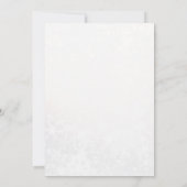 Elegant Blauw Wit Script Quinceañera Kaart (Achterkant)