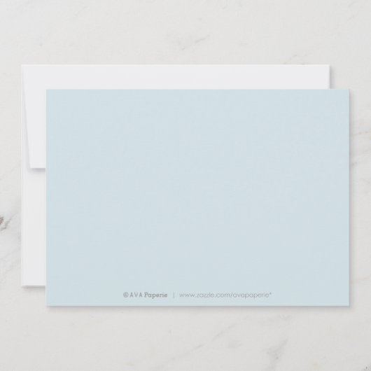 Elegant blauwe jurk redt de datum quinceanera save the date (Achterkant)