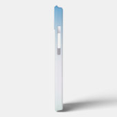 Elegant blauwe leer Case-Mate iPhone case (Achterkant / Links)