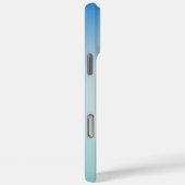 Elegant blauwe leer Case-Mate iPhone case (Achterkant / Rechts)