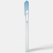 Elegant blauwe leer Case-Mate iPhone case (Achterkant / Links)