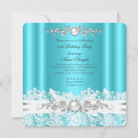 Elegant Blauwgroen blauw wit gezicht jeukenhanddoe Kaart (Voorkant)