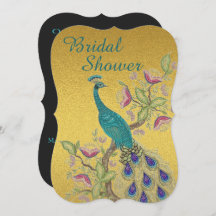 Elegant Blauwgroen BRIDAL SHOWER INVITATION