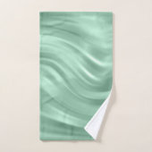 Elegant Blauwgroen cirkelpatroon Chic Stylish Bad Handdoek (Handdoek)