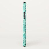 Elegant Blauwgroen Glitter Case-Mate iPhone Case (Achterkant / rechts)