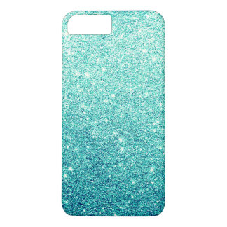 Elegant Blauwgroen Glitter Luxury iPhone 8 Plus / 7 Plus Hoesje