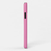 Elegant Blauwgroen Script Monogram & Naam, Roze Case-Mate iPhone Case (Achterkant/rechts)