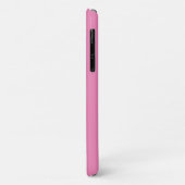 Elegant Blauwgroen Script Monogram & Naam, Roze Case-Mate iPhone Case (Achterkant/links)