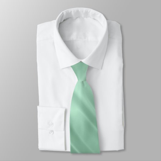 Elegant Blauwgroen Swirl Pattern Monogram Initiale Stropdas (Gebonden)