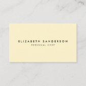 Elegant Bleek Geel Luxe Minimale QR-CODE Visitekaartje (Voorkant)