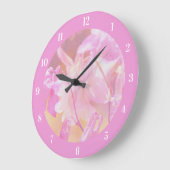 Elegant Bleek roze ontwerp Grote Klok (Hoek)