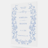 Elégant bleu bleu outresque français Vintage (Angle)