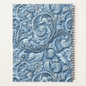 Élégant bleu clair en cuir à outils (Dos)