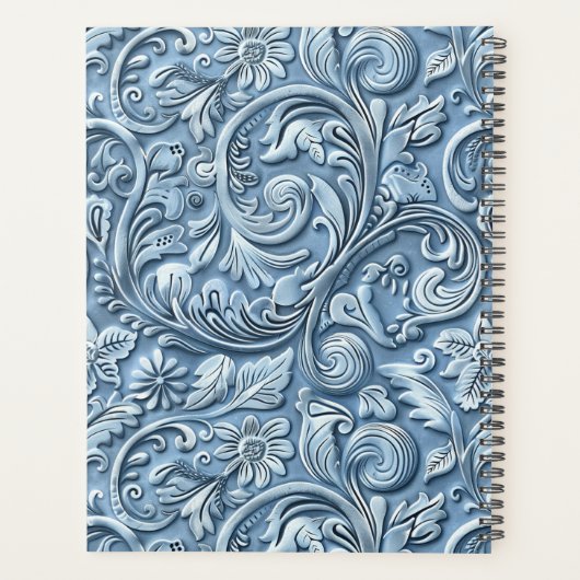 Élégant bleu clair en cuir à outils (Dos)