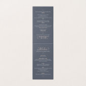 Élégant bleu de la réception de mariage table de m (Outside Unfolded)