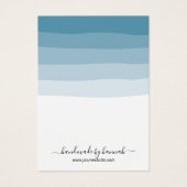 Elégant bleu Dusty Tons Porte-Écran (Devant)