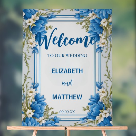 Élégant bleu et blanc Mariage de fleurs Hydrangea (Neutre)