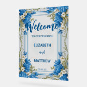 Élégant bleu et blanc Mariage de fleurs Hydrangea (Angle)