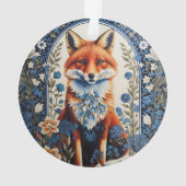 Elégant bleu Floral William Morris Inspiré Fox (dos)