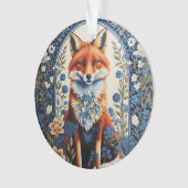 Elégant bleu Floral William Morris Inspiré Fox (devant)