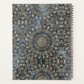 Elégant bleu or Mandala Floral (Dos)