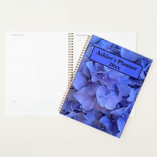 Elégant bleu perwinkle hydrangée florale (Devant avec enveloppe)