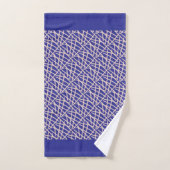 Elégant bleu profond Abstrait (Serviette à main)