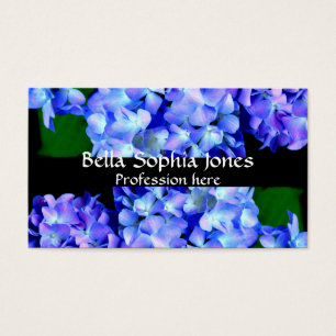 Élégant bleu violet clair magenta hydrangée floral