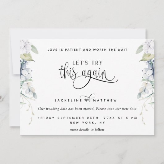 Elegant Bliss Laten we eens proberen dat liefde pa Save The Date (Voorkant)