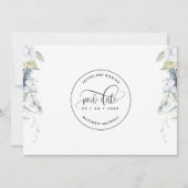 Elegant Bliss Laten we eens proberen dat liefde pa Save The Date (Achterkant)