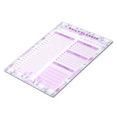 Élégant bloc-notes de planification quotidienne fl (Incliné)