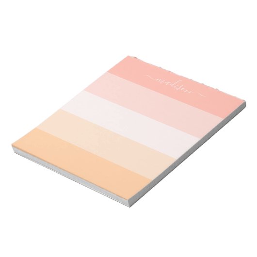 Élégant bloc-notes rose pâle (Tourné)