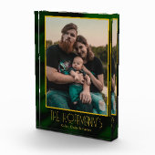 Élégant bloc photo Emerald Green Gold Frame (Droite)