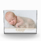 Élégant bloc photo Faire-part de naissance moderne (Devant)