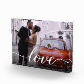 Élégant bloc photo Mariage personnalisé "Amour" (Droite)
