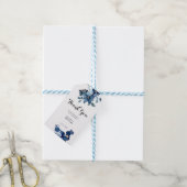 Elegant bloem bedankgeschenk cadeaulabel (Met Touw)