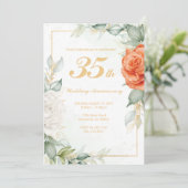 Elegant Bloem Uitnodiging Script (Staand voorkant)