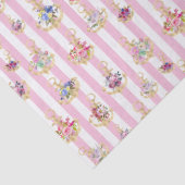 Elegant Bloemen Anker Tissue Papier (Detail)