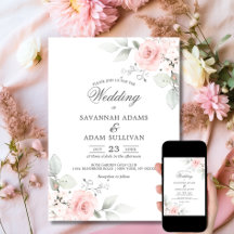 Elegant Bloemen Blush Roos Roze Botanisch