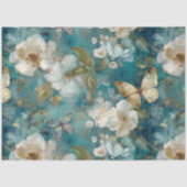 Elegant  Bloemen Decoupage Tissue Papier (Voorkant)