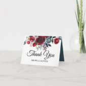 Elegant Bloemen en Tropisch Dank u kaart (Voorkant)