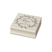 Elegant Bloemen Lijst Handgemaakt met Liefde Custo Rubberstempel (Stempel)