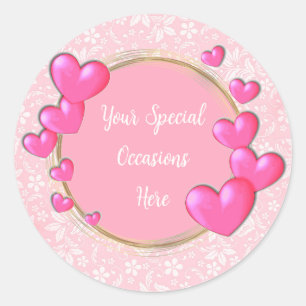 Elegant Bloemen Lijst: voor elke gelegenheid Ronde Sticker