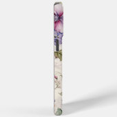 Elegant Bloemen Paarse Roze Gepersonaliseerd Case-Mate iPhone Case (Achterkant / Rechts)