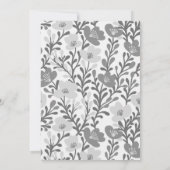 Elegant Bloemen Patroon Custom HOUSEWARMING PARTY Kaart (Achterkant)