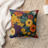 Elegant bloemen patroon kussen (Deken)