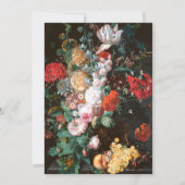 Elegant Bloemen Schilderij Verjaardagsfeestuitnodi Kaart (Achterkant)