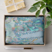 Elegant Bloemen Zee Schildpad Decoupage Tissuepapier (Geschenk)