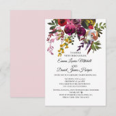 Elegant Bloemenboeket Kaart (Voorkant / Achterkant)