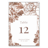 Elegant  bloemenbruiloft kaart (Achterkant)